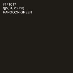 #1F1C17 - Rangoon Green Color Image